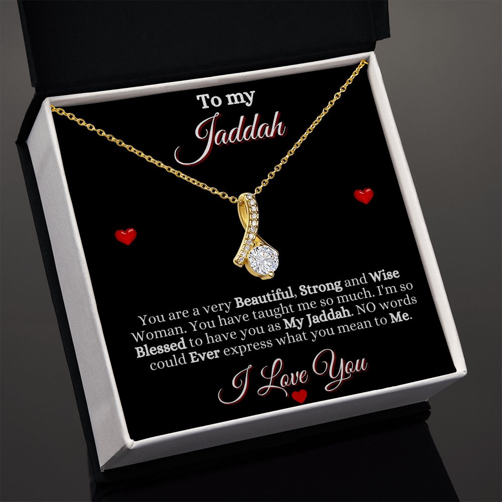 JADDAH/GRANDMOTHER - ALLURING BEAUTY NECKLACE - BLK