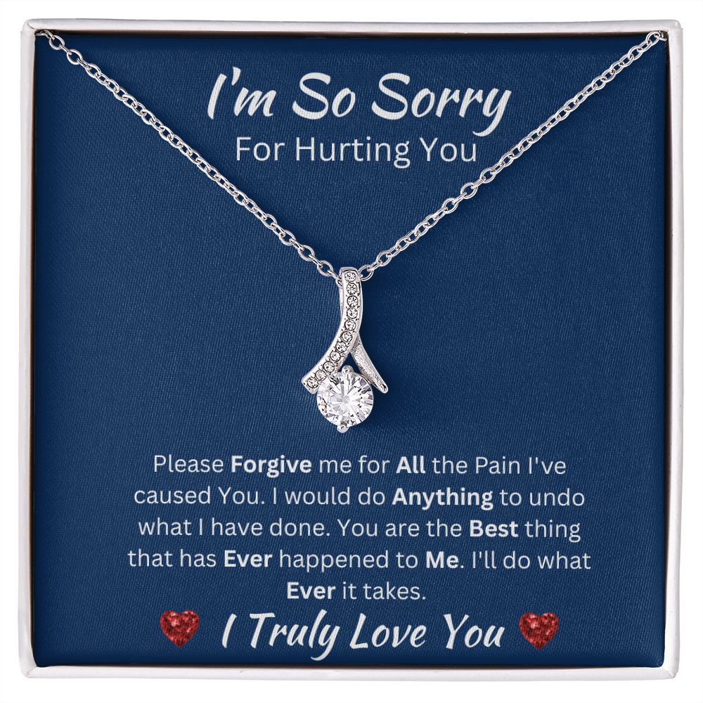 I'M SO SORRY - ALLURING BEAUTY NECKLACE - (BLUE)