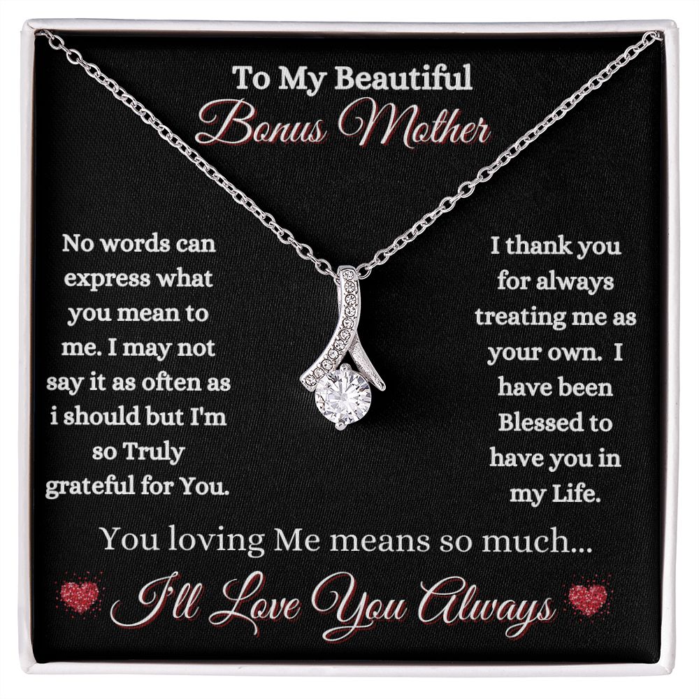 Necklace for Bonus Mom Bonus Mother Mom gifts Daughter gifts New Mom Muslim Ms. Leah's Place