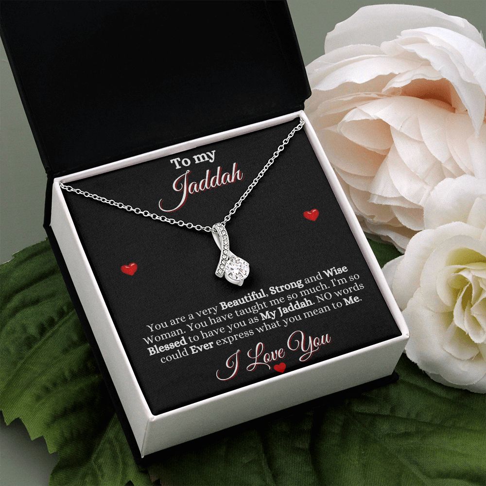 JADDAH/GRANDMOTHER - ALLURING BEAUTY NECKLACE - BLK