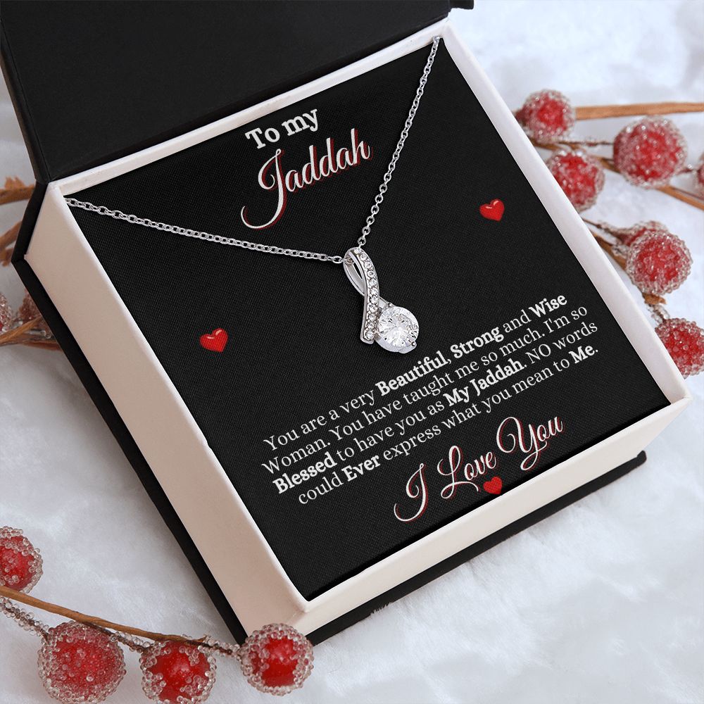 JADDAH/GRANDMOTHER - ALLURING BEAUTY NECKLACE - BLK