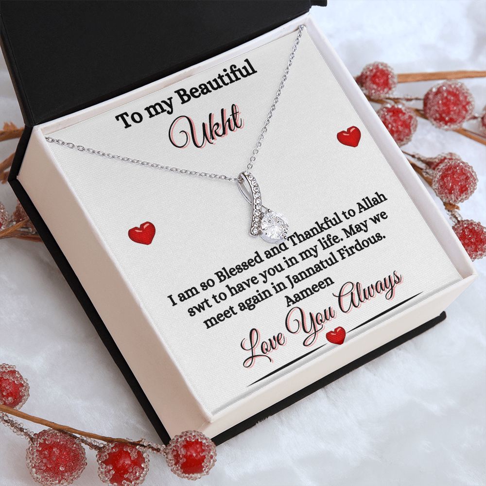 MY UKHT/SISTER - ALLURING BEAUTY NECKLACE - WHITE