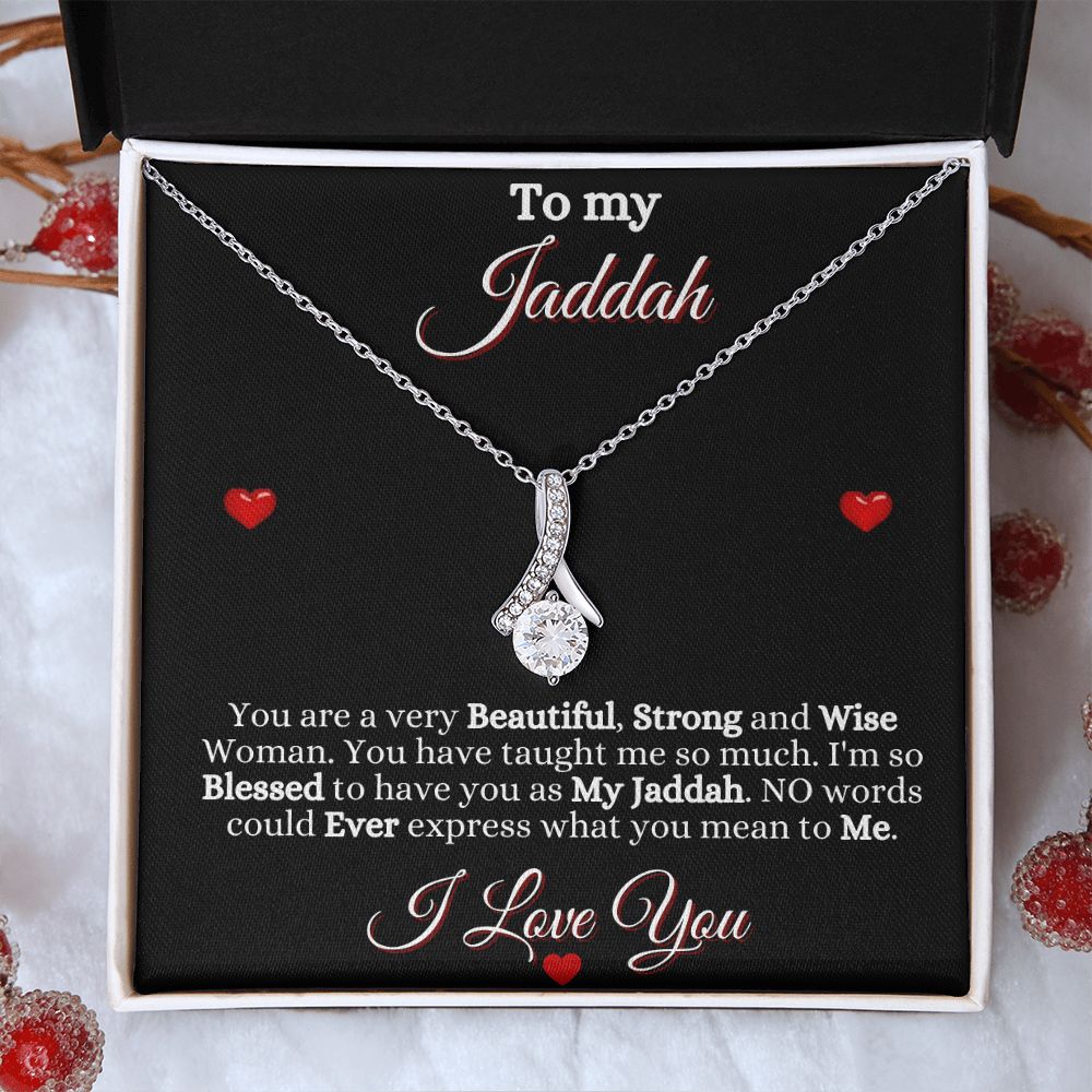 JADDAH/GRANDMOTHER - ALLURING BEAUTY NECKLACE - BLK