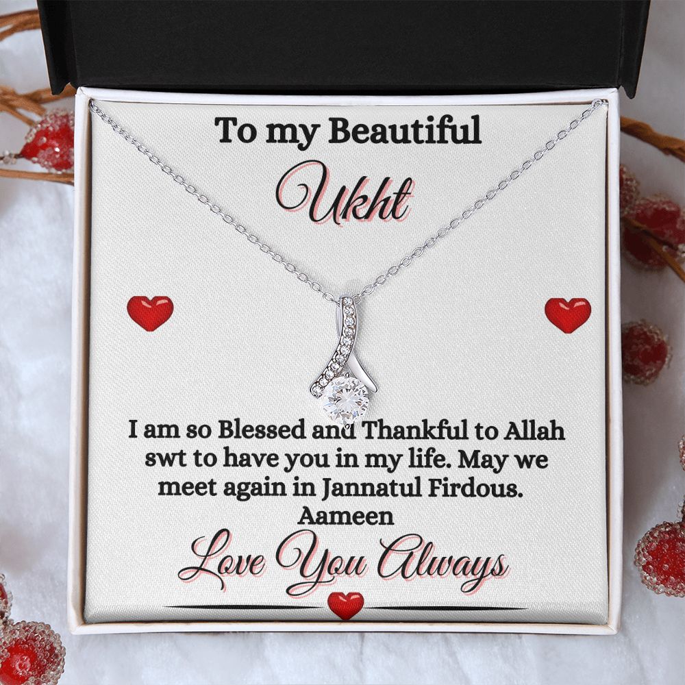 MY UKHT/SISTER - ALLURING BEAUTY NECKLACE - WHITE