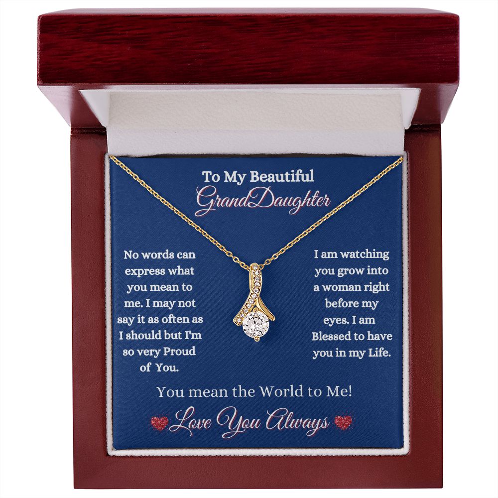 GRANDDAUGHTER - ALLURING BEAUTY NECKLACE - (BLUE)