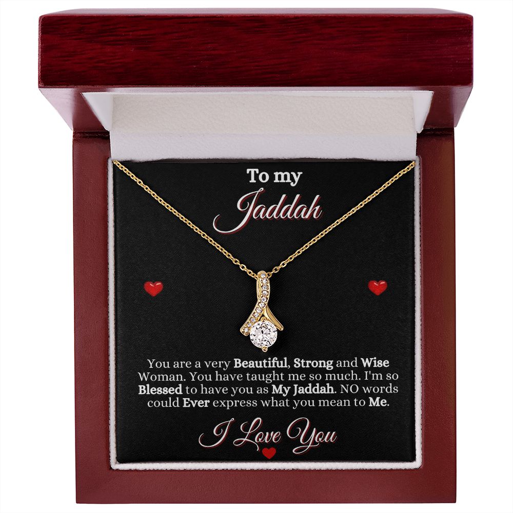 JADDAH/GRANDMOTHER - ALLURING BEAUTY NECKLACE - BLK