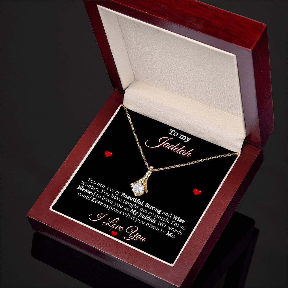 JADDAH/GRANDMOTHER - ALLURING BEAUTY NECKLACE - BLK