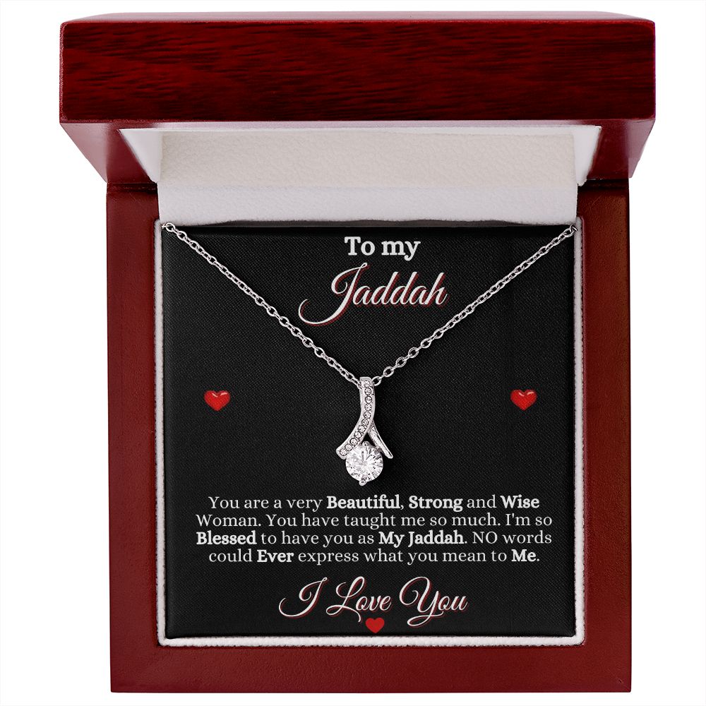 JADDAH/GRANDMOTHER - ALLURING BEAUTY NECKLACE - BLK