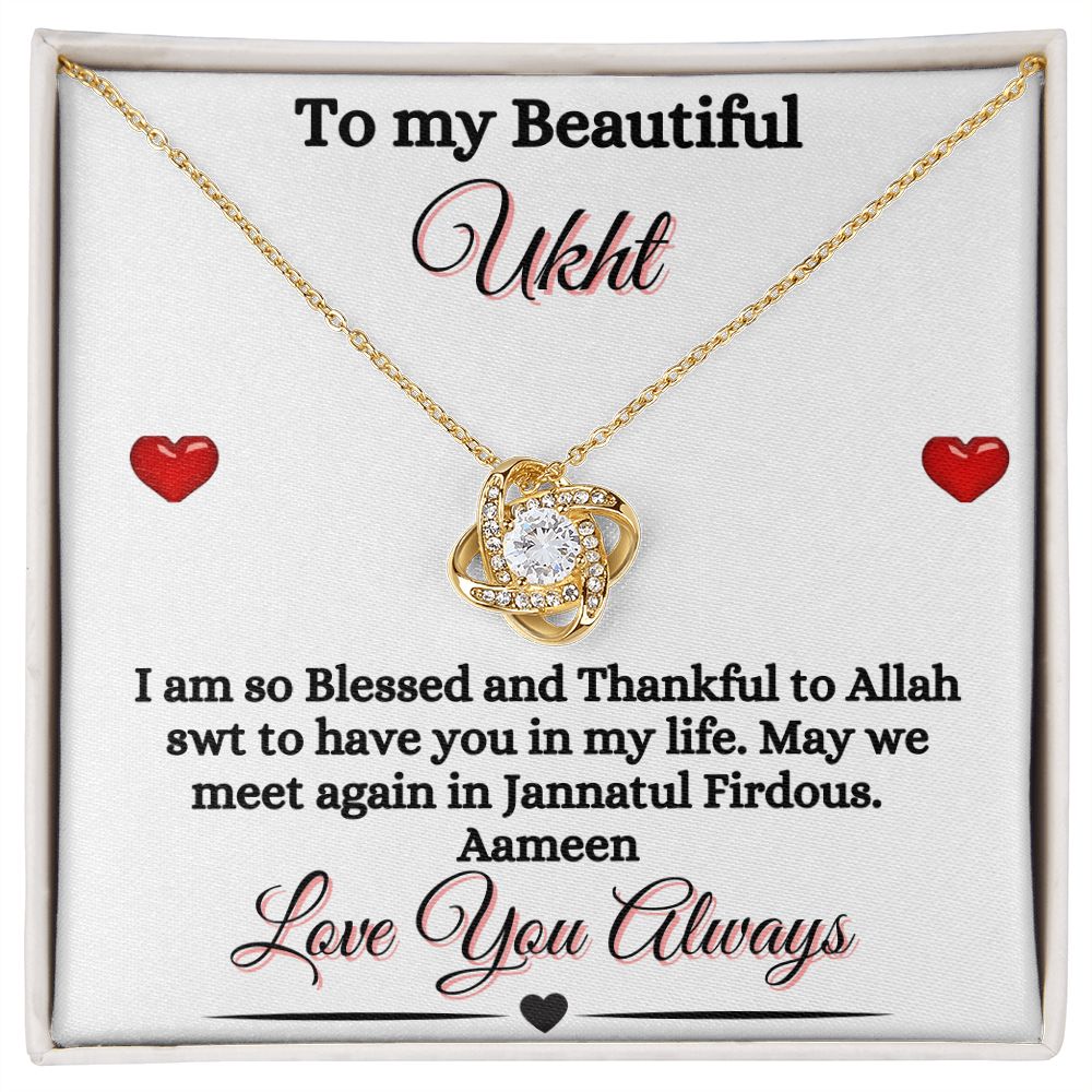 UKHT - SIS - LOVE KNOW NECKLACE - WHT