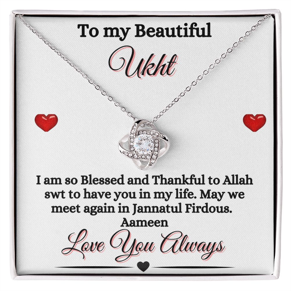 UKHT - SIS - LOVE KNOW NECKLACE - WHT