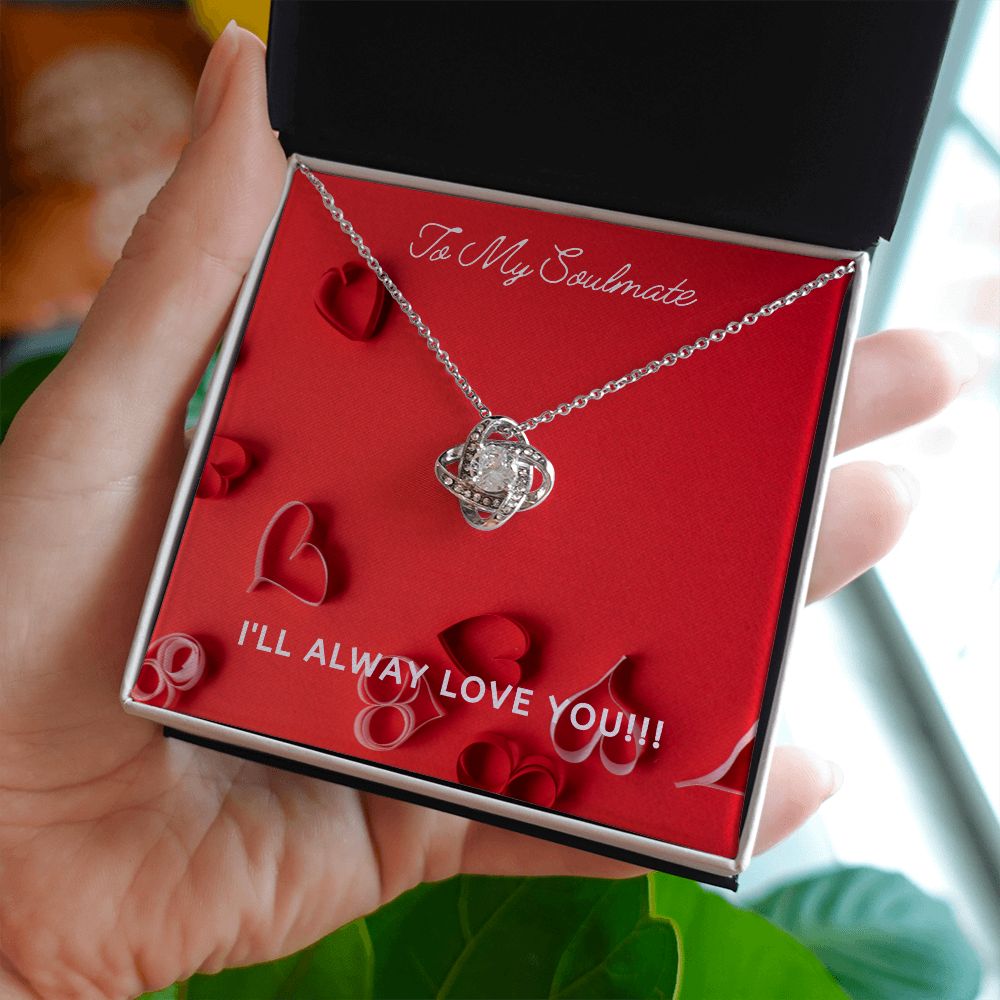 LOVE - TO MY SOULMATE - LOVE KNOT NECKLACE