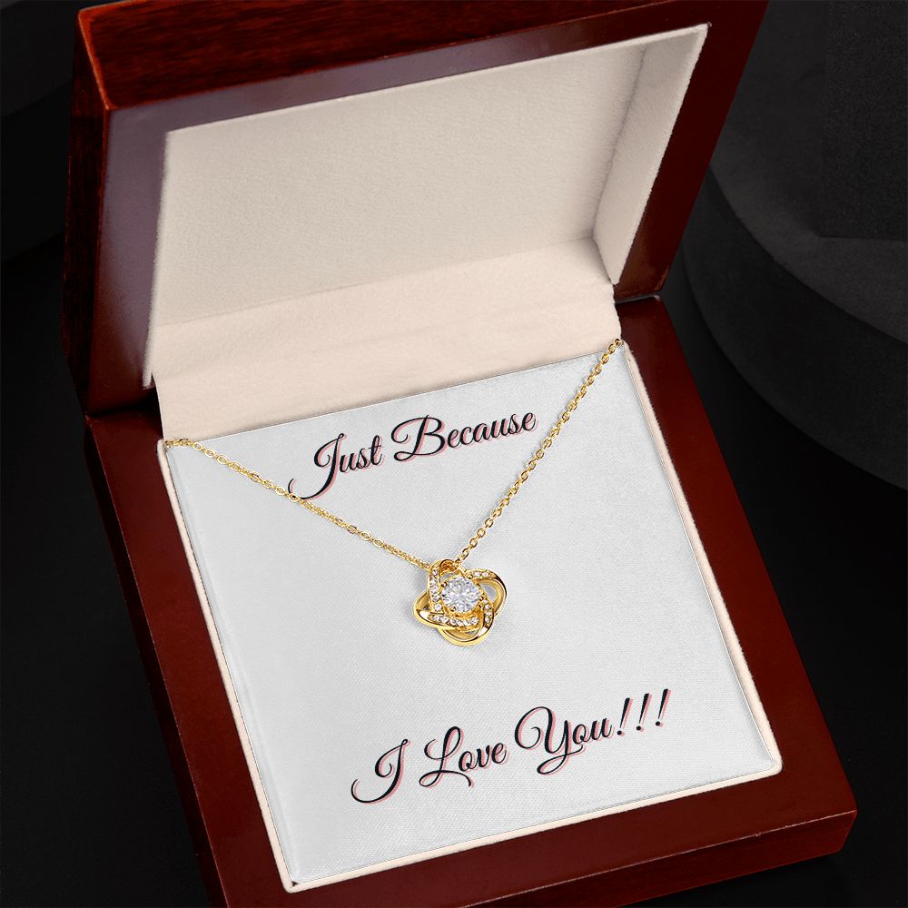JUST BECAUSE - LOVE KNOW NECKLACE