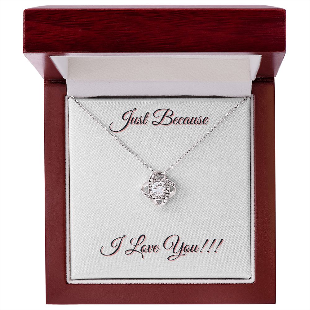 JUST BECAUSE - LOVE KNOW NECKLACE