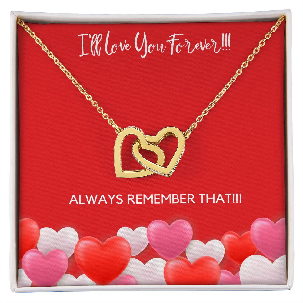 I'LL LOVE YOU FOREVER - INTERLOCKING HEARTS NECKLACE 2