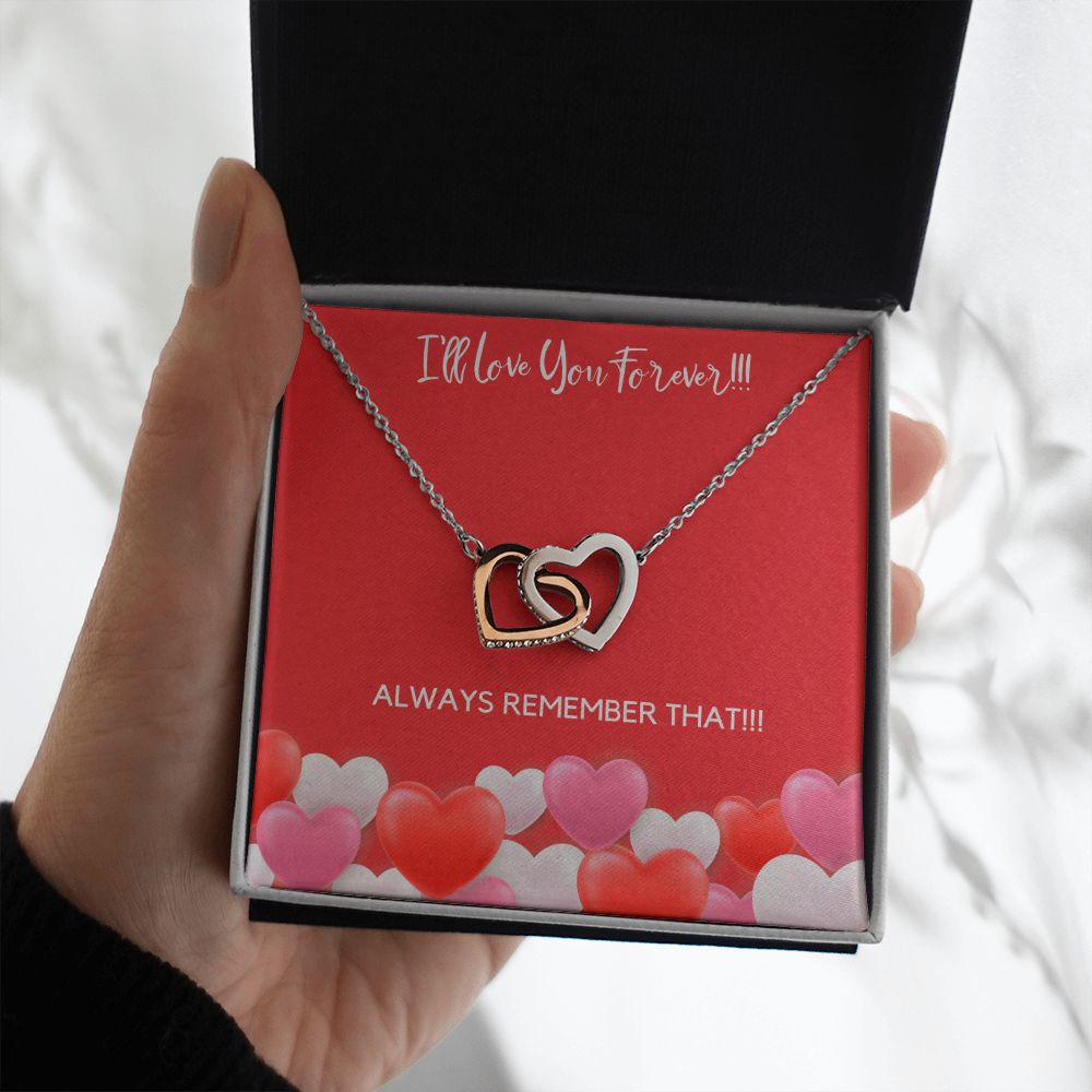I'LL LOVE YOU FOREVER - INTERLOCKING HEARTS NECKLACE 2