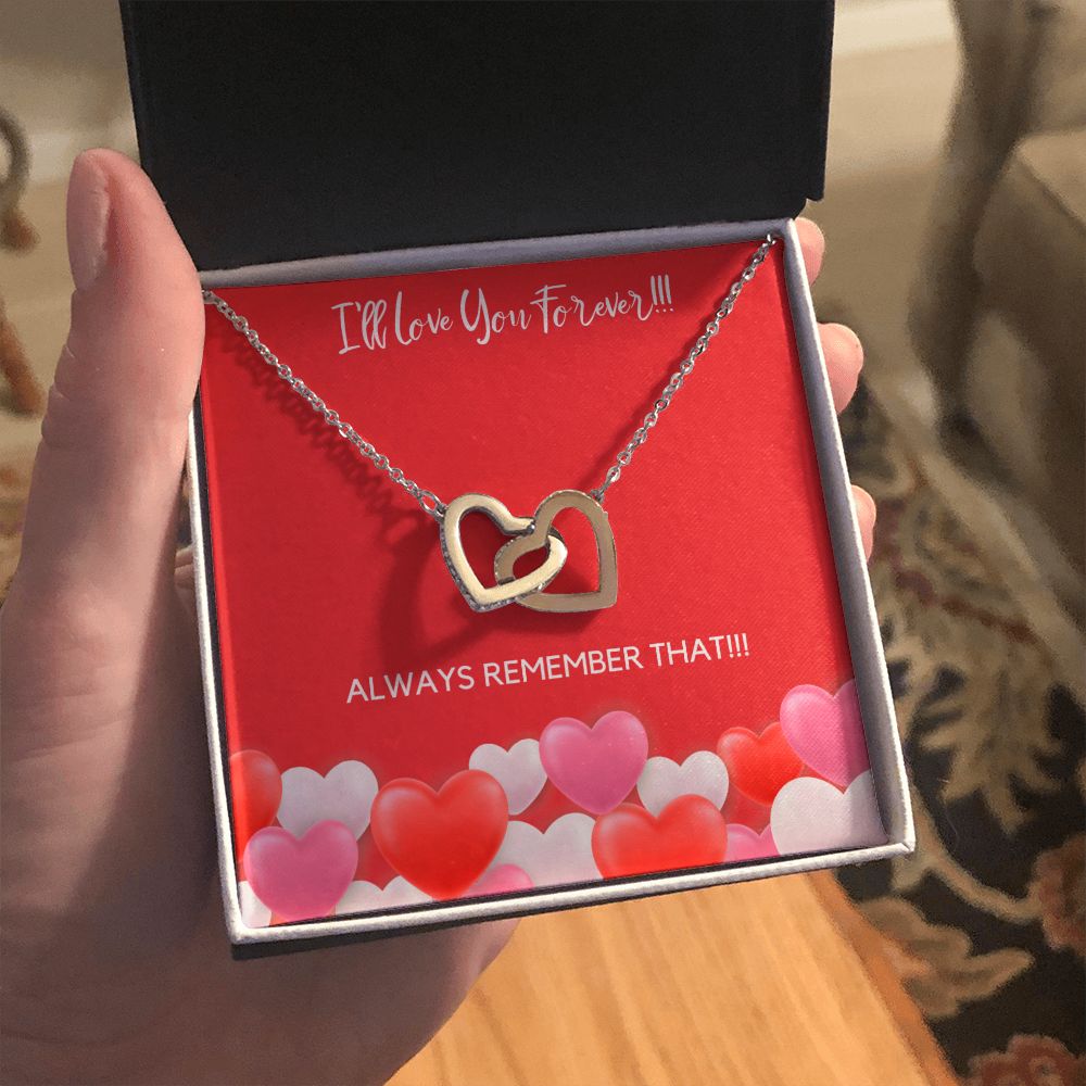 I'LL LOVE YOU FOREVER - INTERLOCKING HEARTS NECKLACE 2