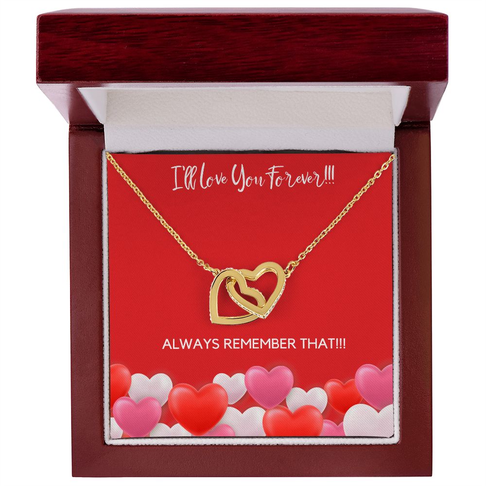 I'LL LOVE YOU FOREVER - INTERLOCKING HEARTS NECKLACE 2