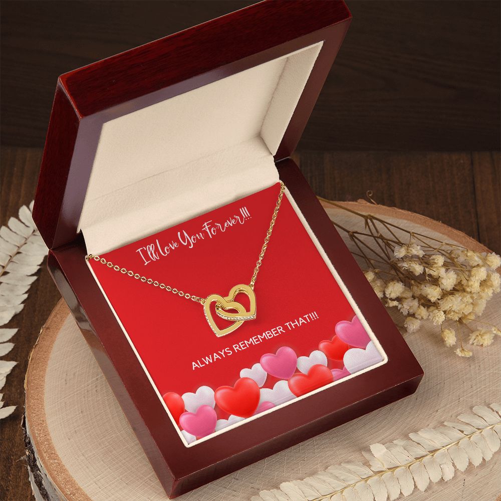 I'LL LOVE YOU FOREVER - INTERLOCKING HEARTS NECKLACE 2