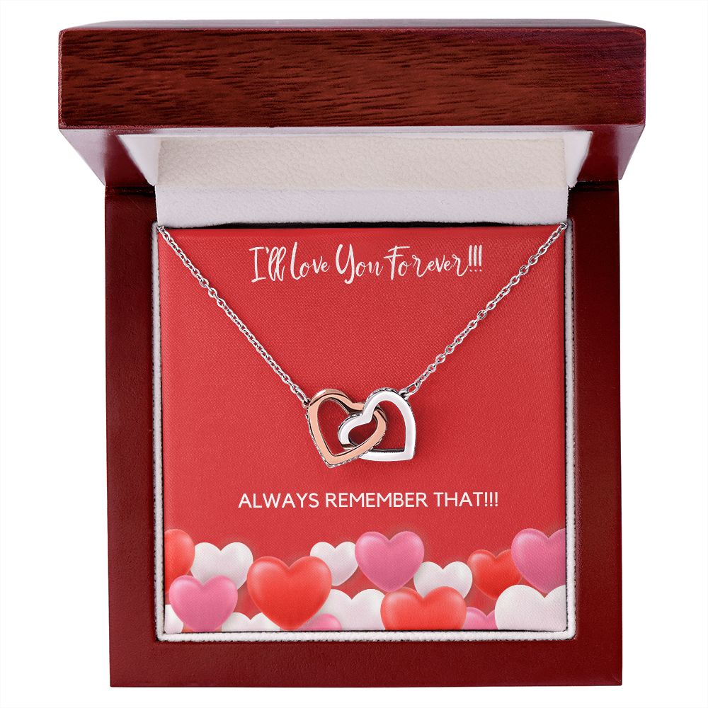 I'LL LOVE YOU FOREVER - INTERLOCKING HEARTS NECKLACE 2