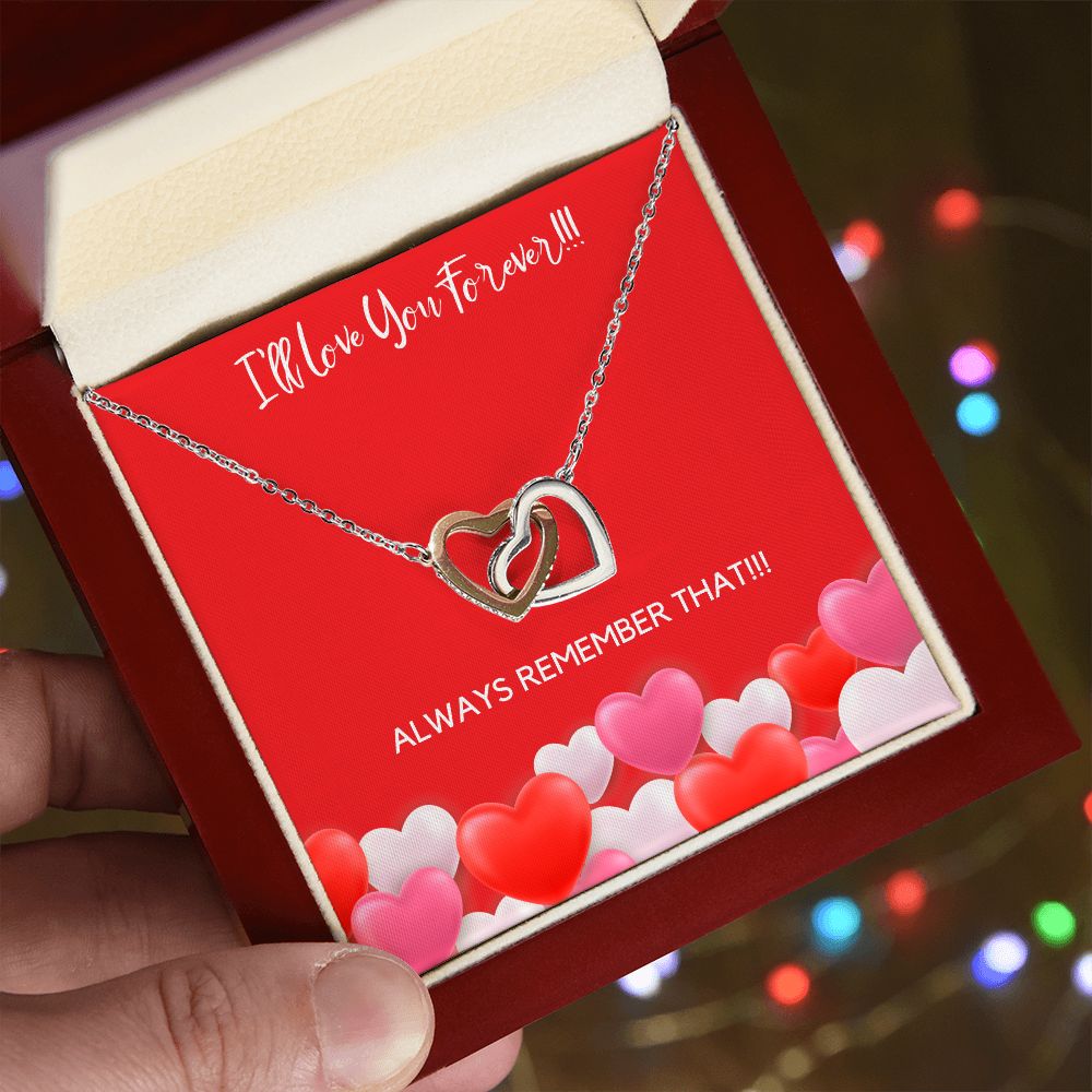 I'LL LOVE YOU FOREVER - INTERLOCKING HEARTS NECKLACE 2