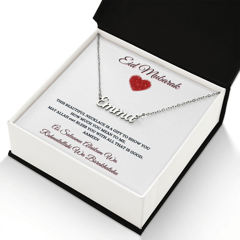 EID MUBARAK - PERSONALIZED NAME NECKLACE
