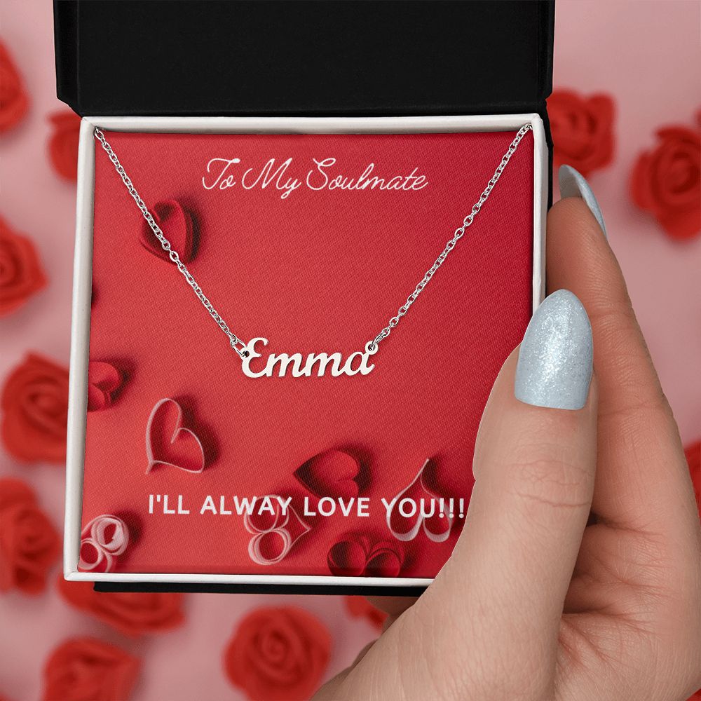 SOULMATE - PERSONALIZED NAME NECKLACE