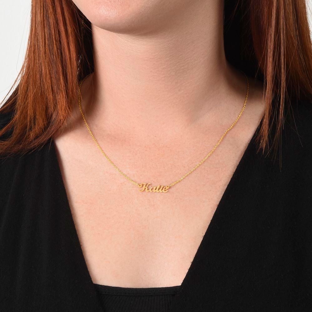 I'LL LOVE YOU FOREVER - PERSONALIZED NAME NECKLACE