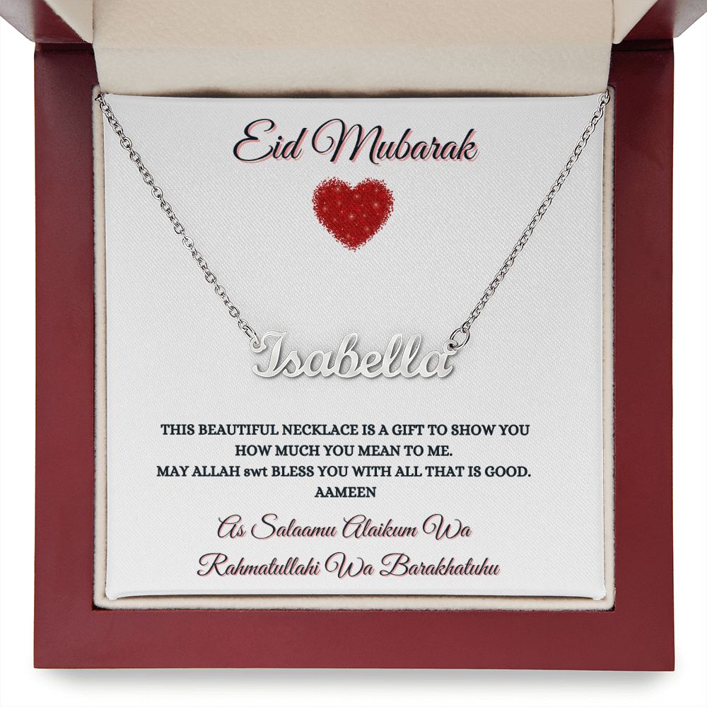 EID MUBARAK - PERSONALIZED NAME NECKLACE