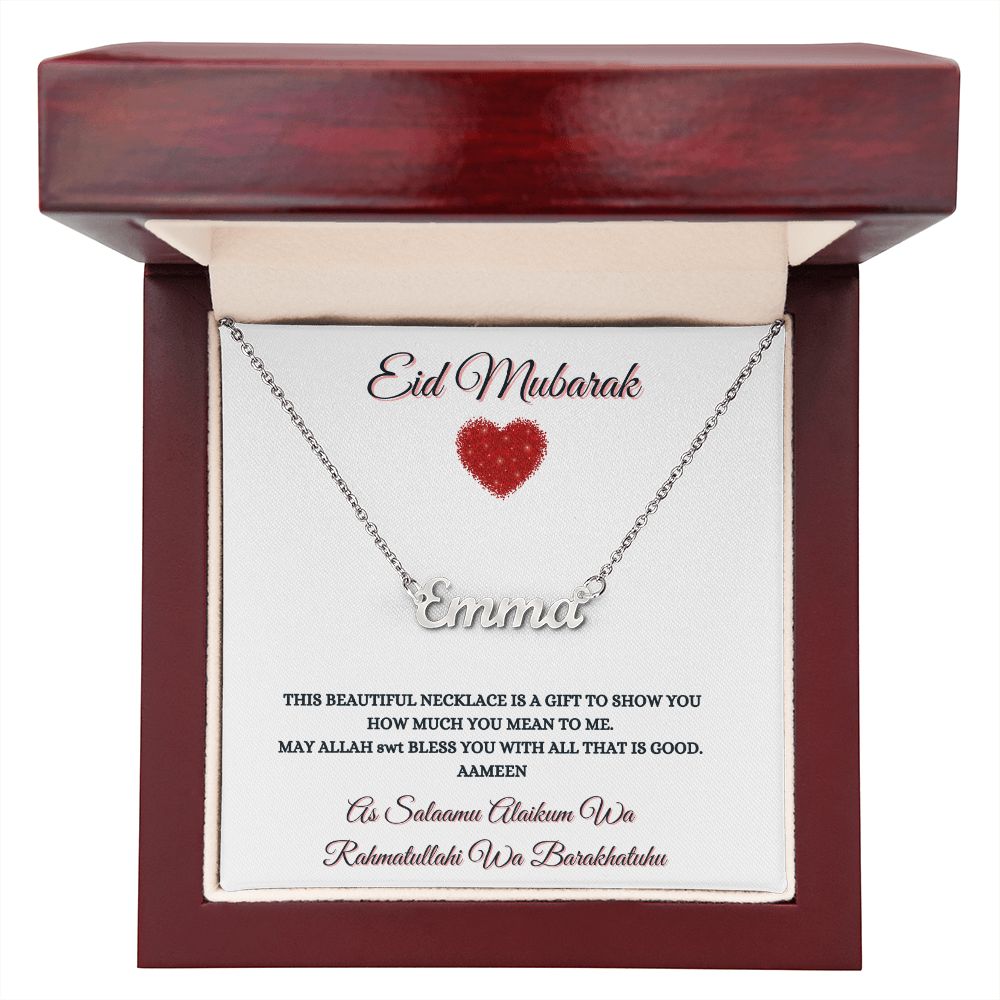 EID MUBARAK - PERSONALIZED NAME NECKLACE