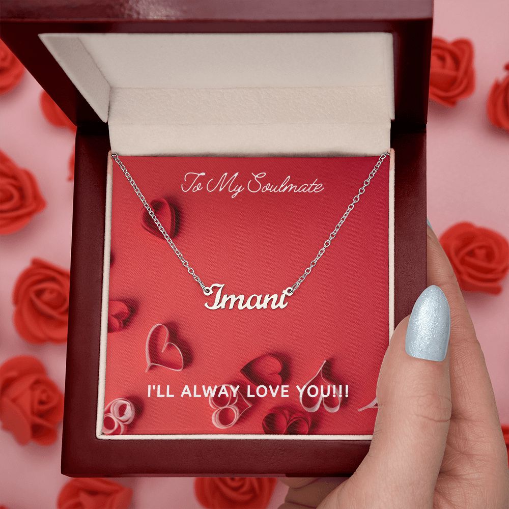 SOULMATE - PERSONALIZED NAME NECKLACE