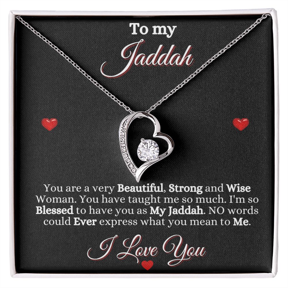 JADDAH/GRANDMOTHER - FOREVER LOVE NECKLACE - BLK