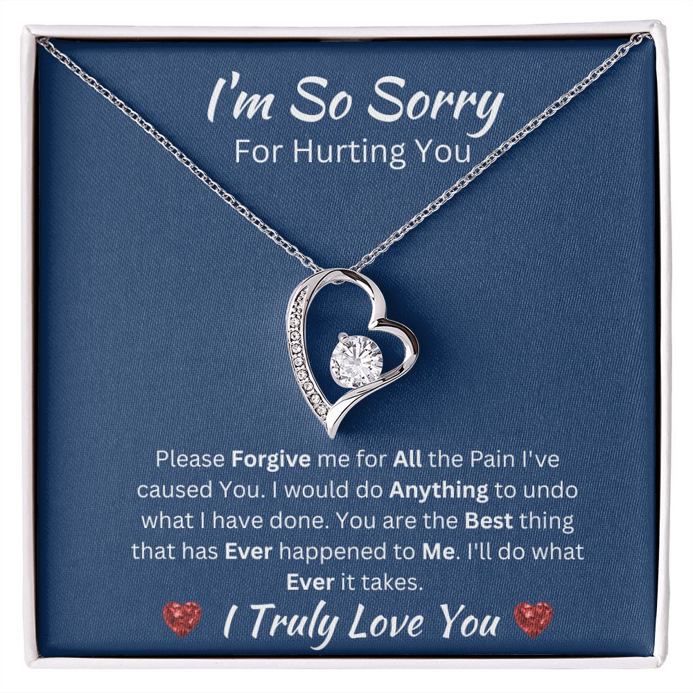 I'M SO SORRY - FOREVER LOVE NECKLACE - (BLUE)