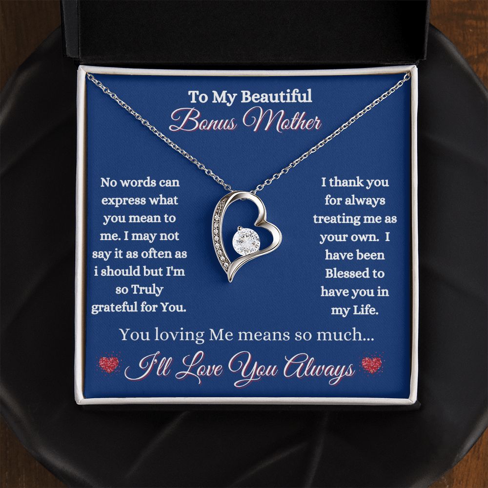 BONUS MOTHER - FOREVER LOVE NECKLACE - (BLUE)