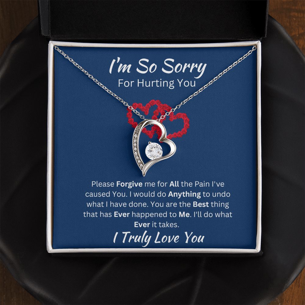 I'M SO SORRY - FOREVER LOVE NECKLACE - (BLUE)