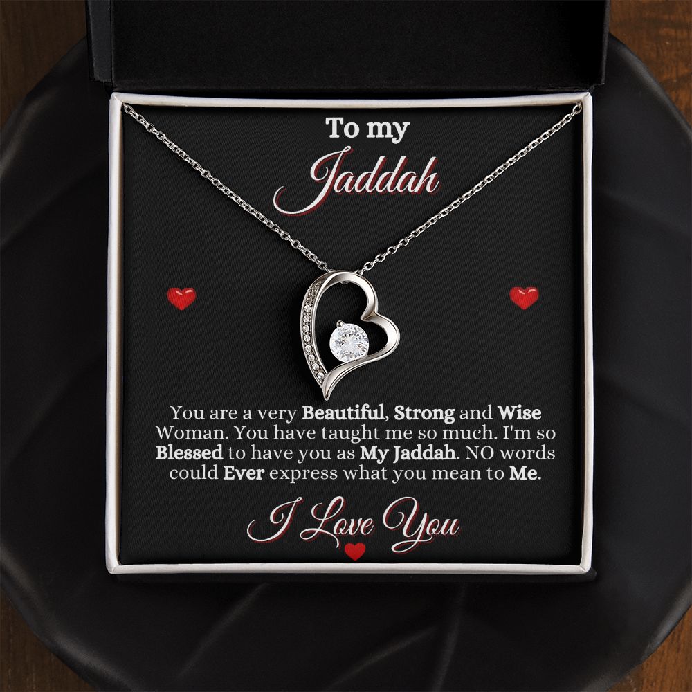 JADDAH/GRANDMOTHER - FOREVER LOVE NECKLACE - BLK