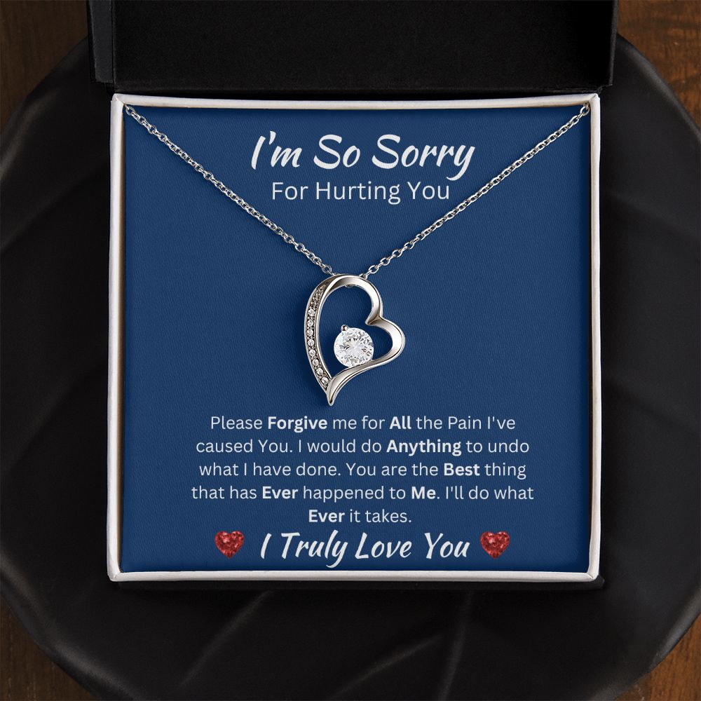 I'M SO SORRY - FOREVER LOVE NECKLACE - (BLUE)