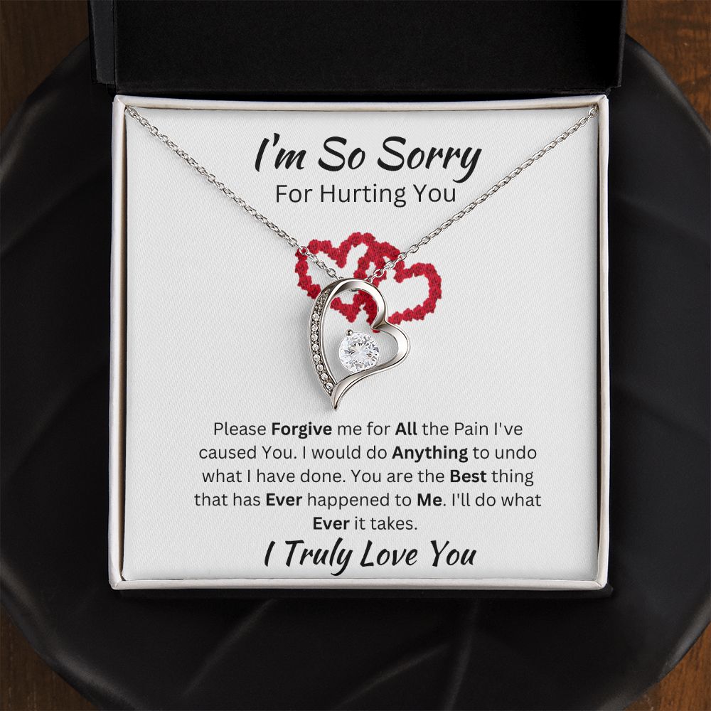 I'M SO SORRY - FOREVER LOVE NECKLACE - (WHITE)