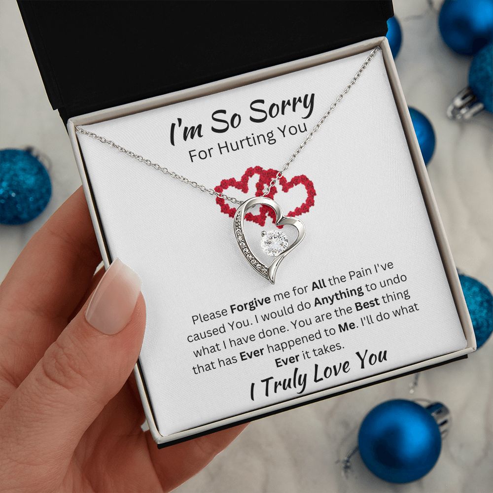 I'M SO SORRY - FOREVER LOVE NECKLACE - (WHITE)