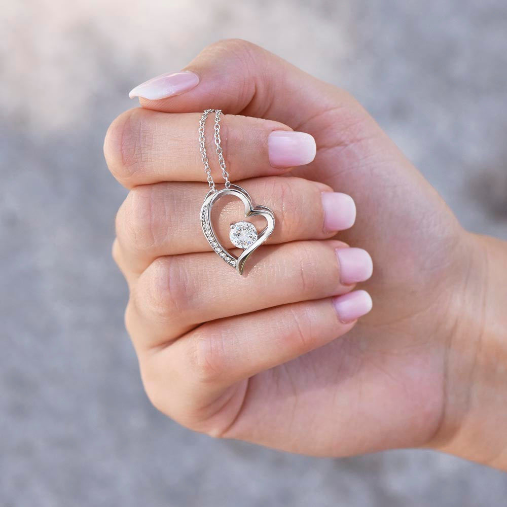 JUST BECAUSE - FOREVER LOVE NECKLACE - WHT