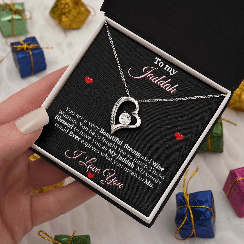 JADDAH/GRANDMOTHER - FOREVER LOVE NECKLACE - BLK