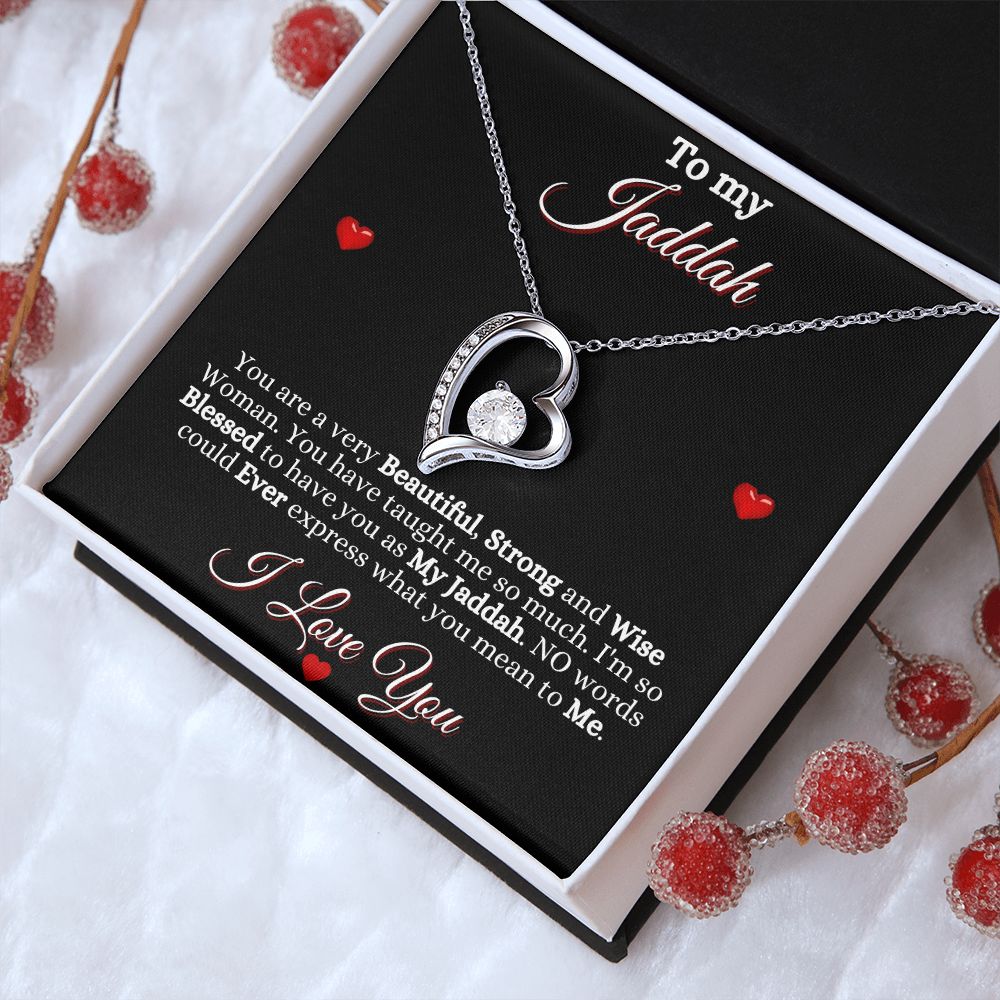 JADDAH/GRANDMOTHER - FOREVER LOVE NECKLACE - BLK