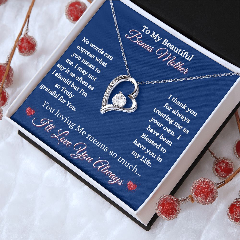 BONUS MOTHER - FOREVER LOVE NECKLACE - (BLUE)