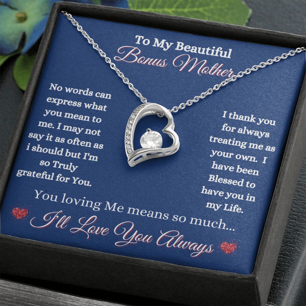 BONUS MOTHER - FOREVER LOVE NECKLACE - (BLUE)