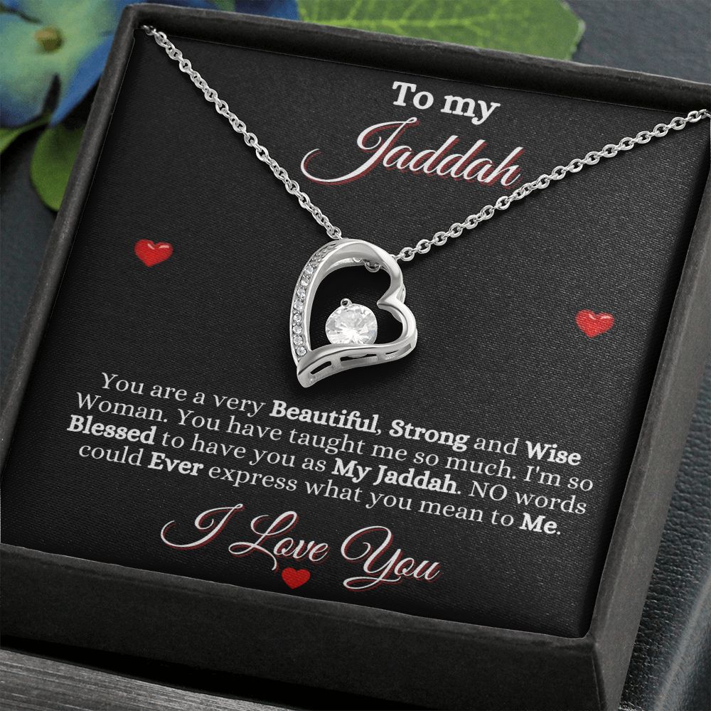JADDAH/GRANDMOTHER - FOREVER LOVE NECKLACE - BLK