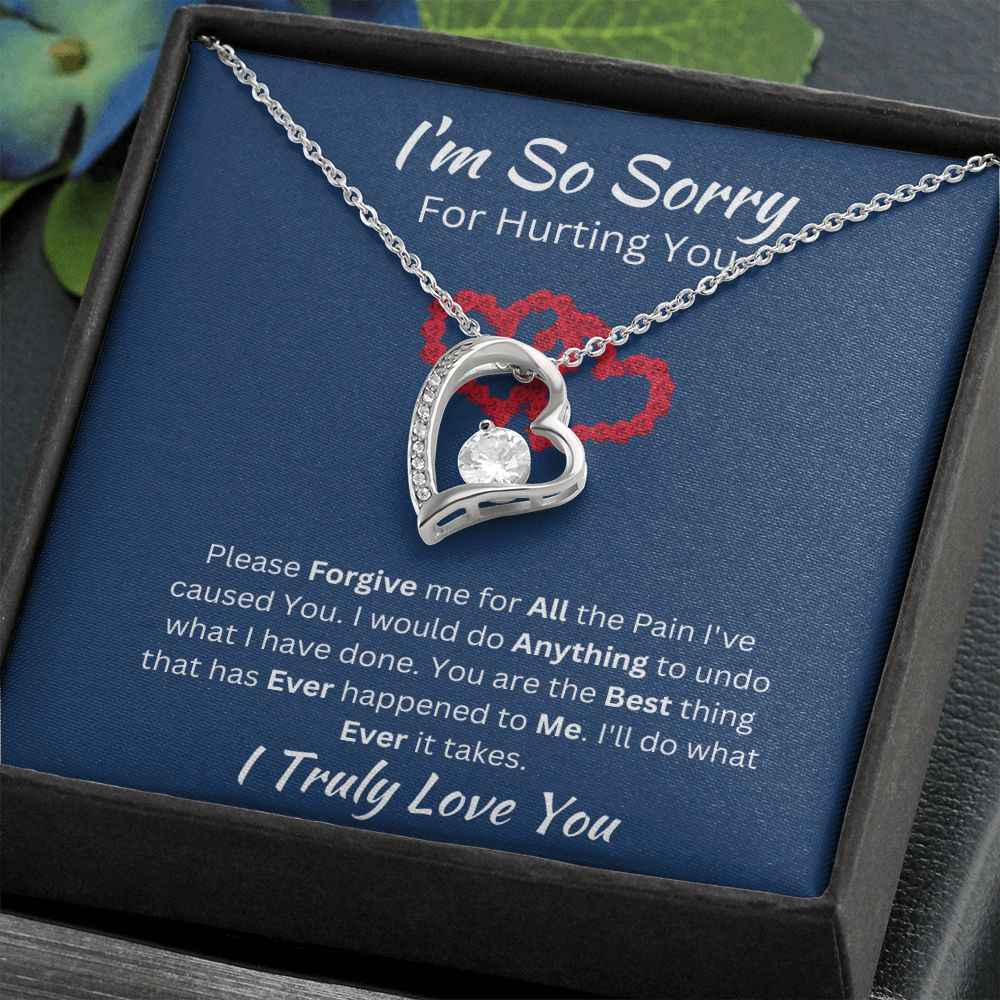 I'M SO SORRY - FOREVER LOVE NECKLACE - (BLUE)