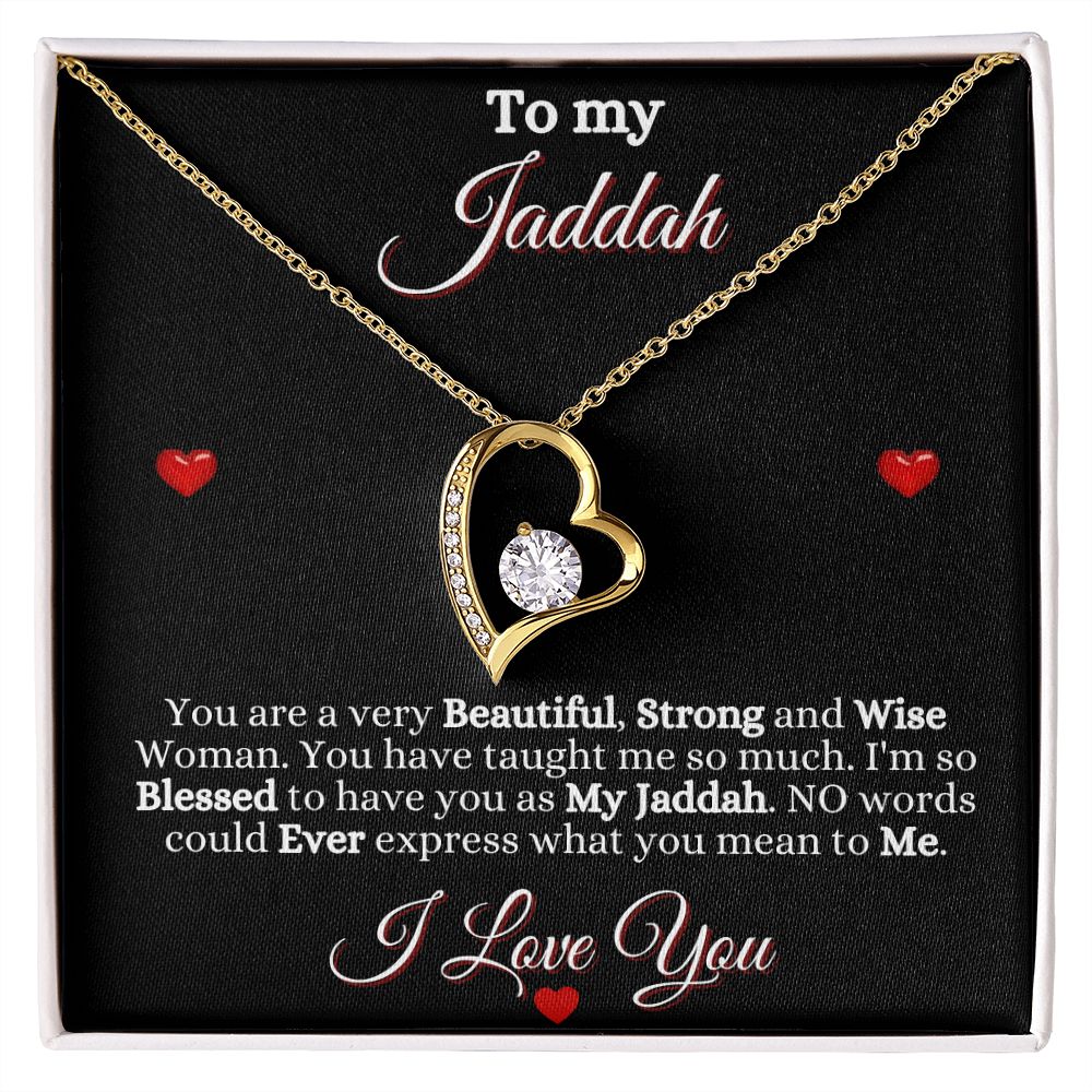 JADDAH/GRANDMOTHER - FOREVER LOVE NECKLACE - BLK