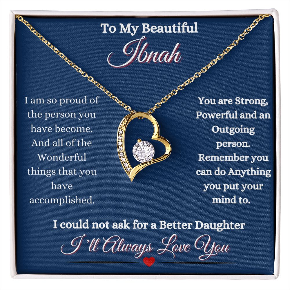 IBNAH DAUGHTER - FOREVER LOVE NECKLACE - BLUE