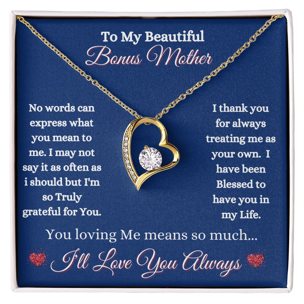BONUS MOTHER - FOREVER LOVE NECKLACE - (BLUE)