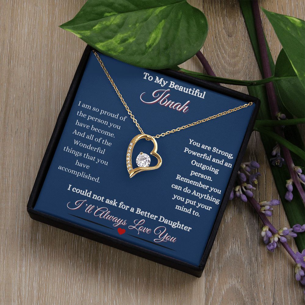 IBNAH DAUGHTER - FOREVER LOVE NECKLACE - BLUE