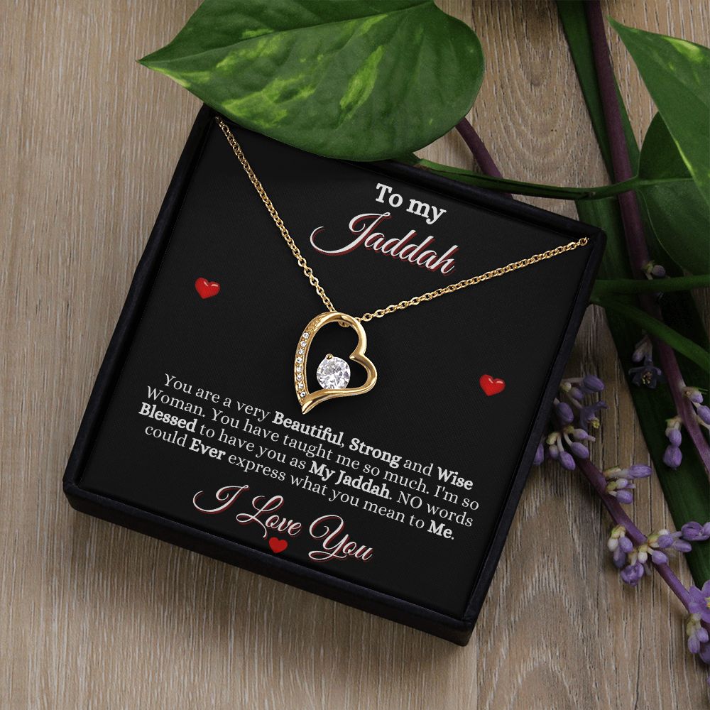 JADDAH/GRANDMOTHER - FOREVER LOVE NECKLACE - BLK